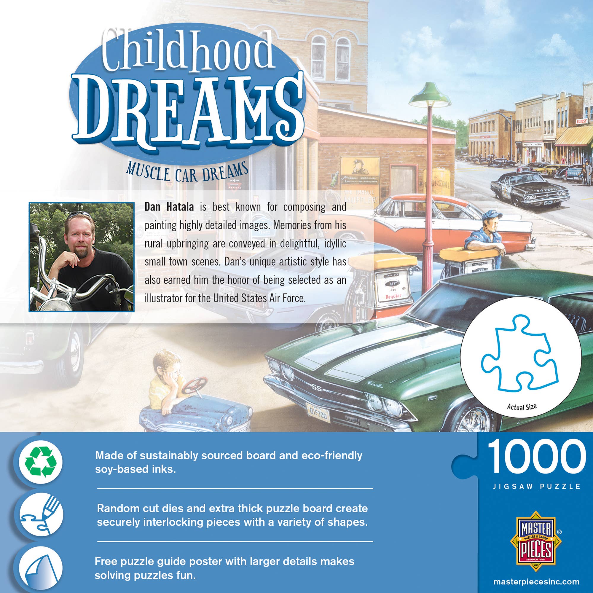 Masterpieces Puzzles - Vente Puzzle – enfant - Rêves d'enfance - Puzzle de 1000 pièces Muscle Car Dreams2