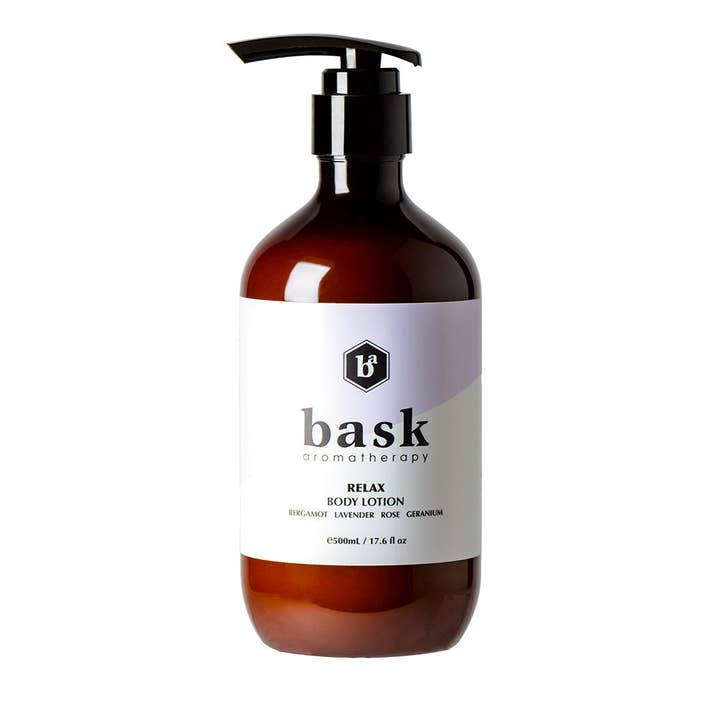 Body Lotion Relax 500mL for wholesale by bask aromatherapy