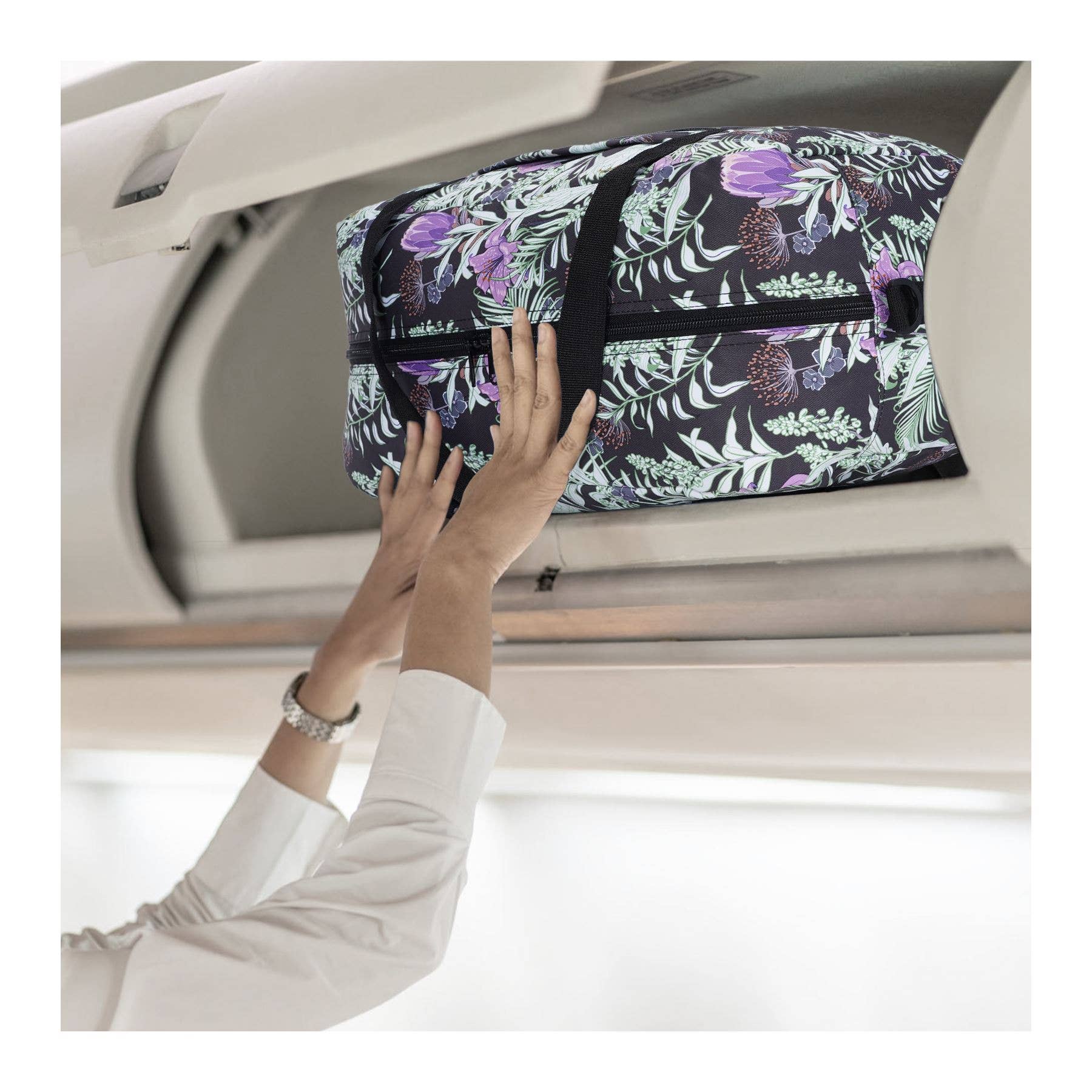 wandf – Saco de viagem - Mulher por atacado – Mala de Viagem Impressa 20L Armazenamento Sob o Assento para Companhias Aéreas30