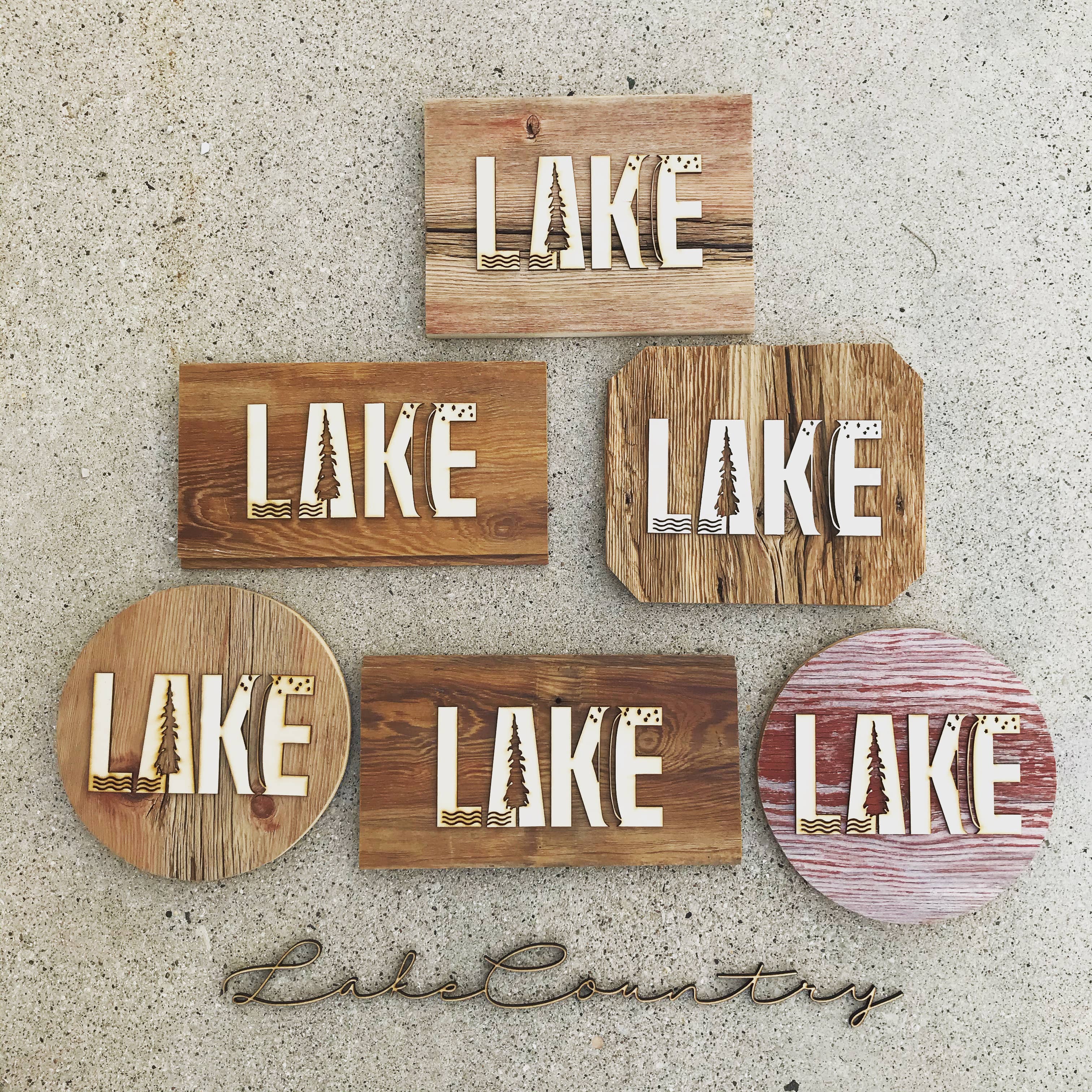 Makery Maven Co. - Wholesale Wall Accent - Travel Collection | Lake Wall Art5