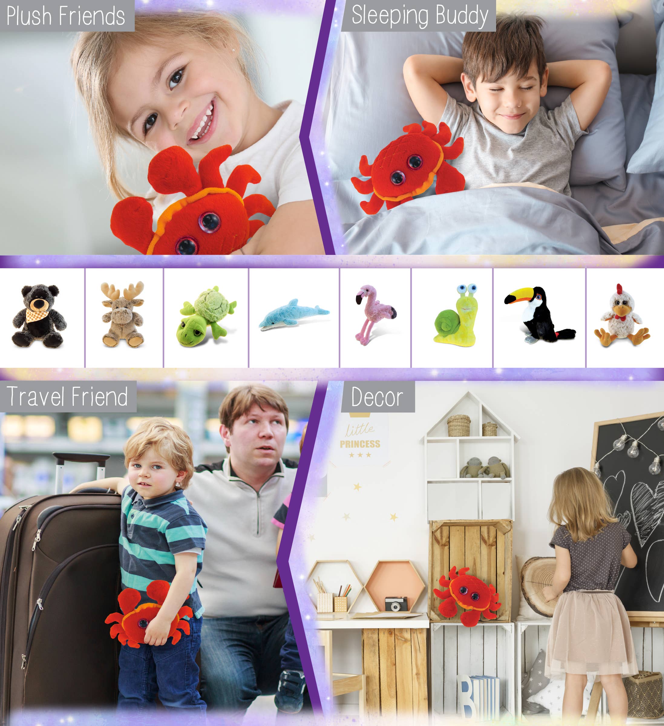 Cota Global - Wholesale Stuffed/Plush Toy - Kids & Baby - Big Eye 6" Plush - Red Crab3