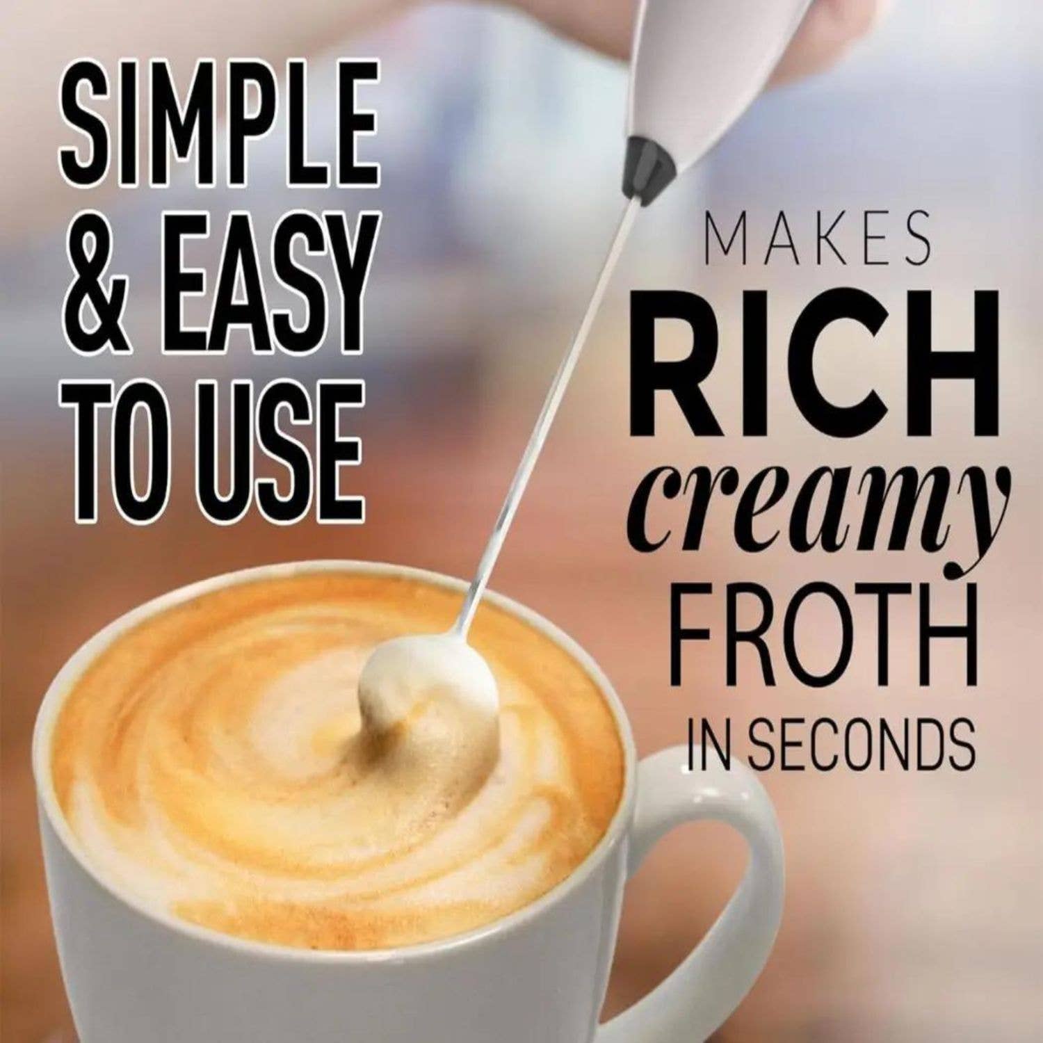 Zulay Kitchen - Wholesale Kitchen Tool/Gadget - Milk Frother for Coffee – Powerful Titanium Motor9