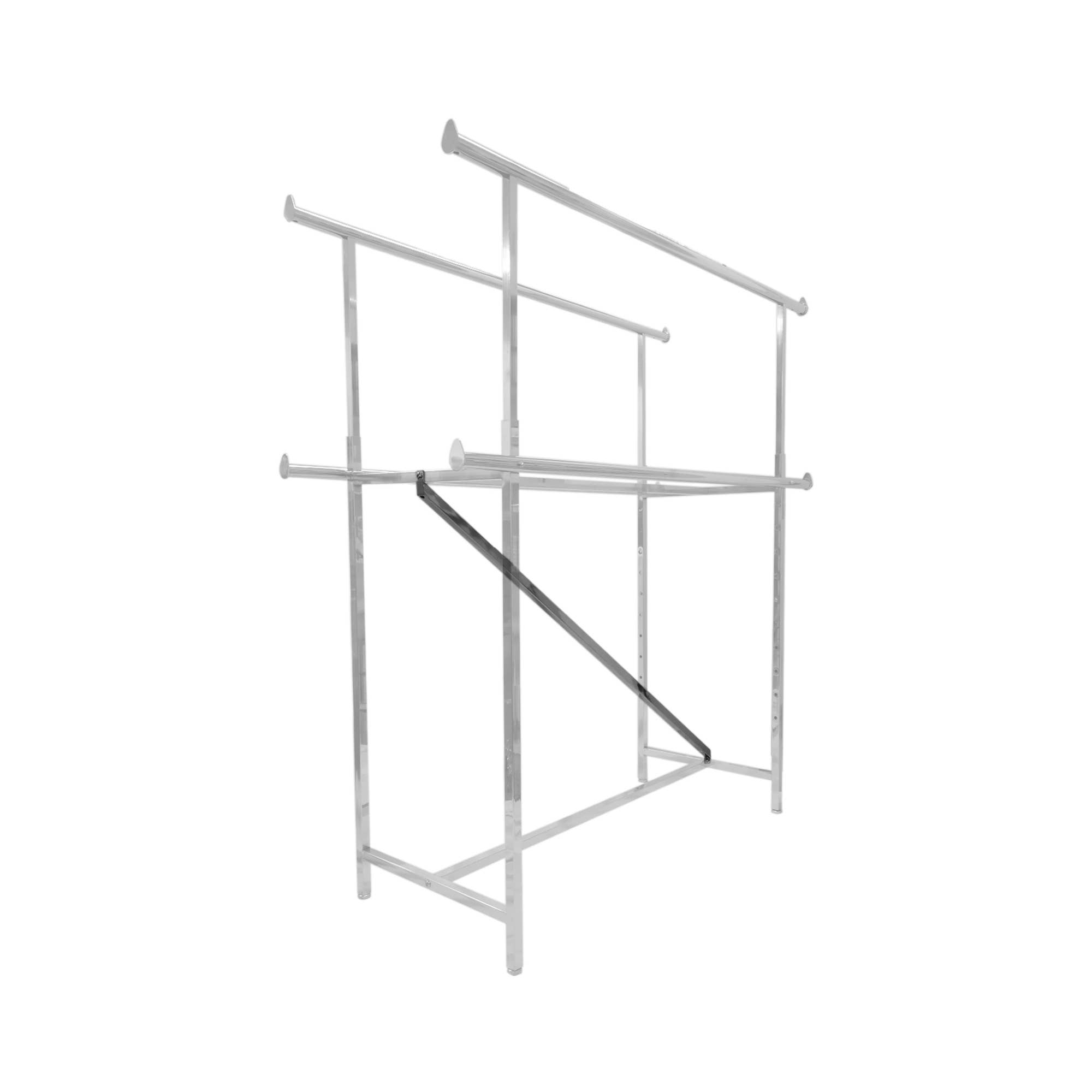 Chrome H-Rack - Double Bar Garment Rack for wholesale on Faire1