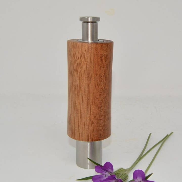 Molino de madera para especias de una sola manija, molinillo de caoba y pimienta, molinillo de sal para venta al por mayor de Huizbirn