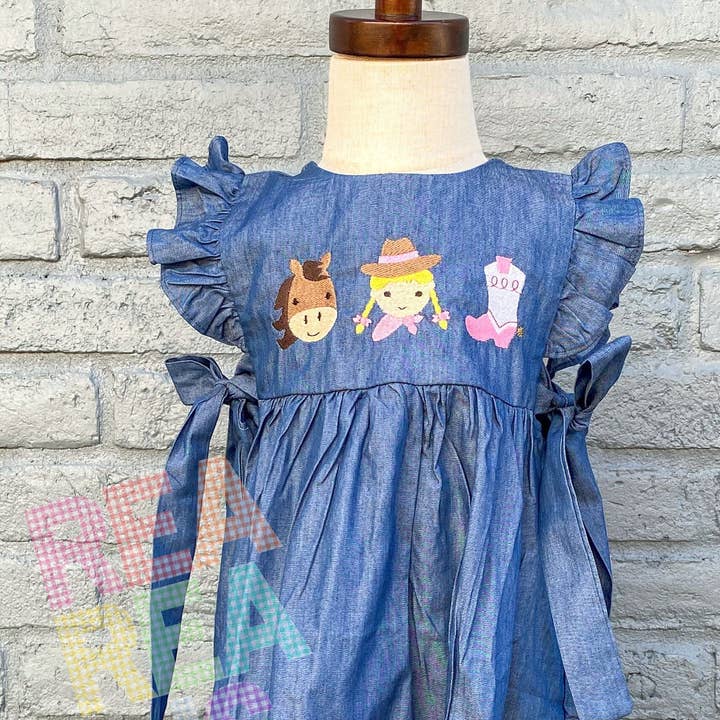 Rea Rea J's - Wholesale Dress - Kids - Cowgirl Trio Dress