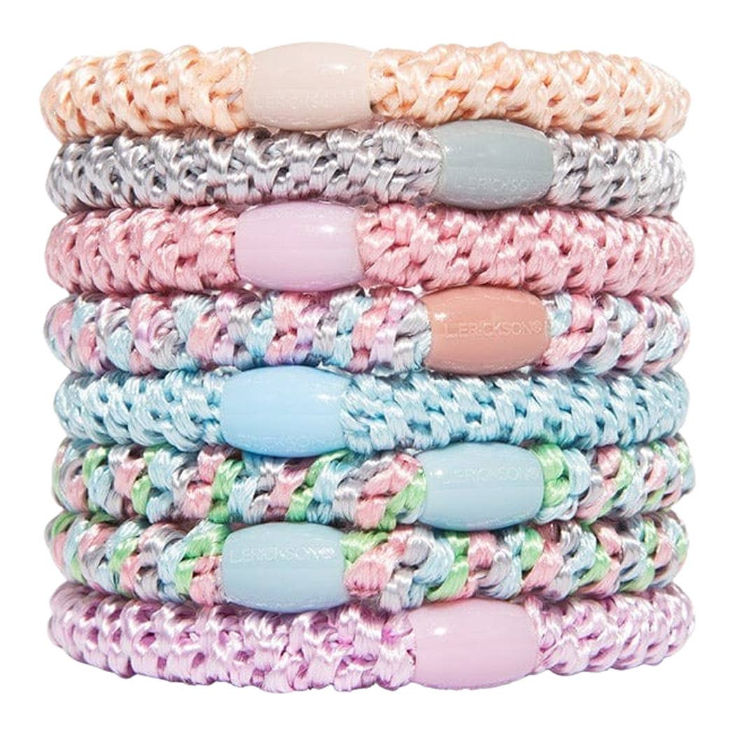 France Luxe/L. Erickson – Engroshandel Hårbånd - Dame – Grab & Go Hestehalebindere - Sæt med otte46