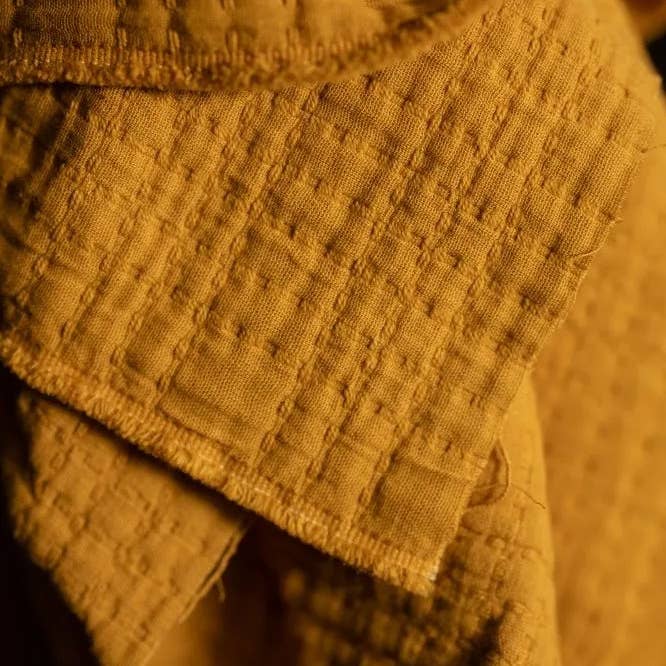 Merchant and Mills - Wholesale Fabric - Soft Stitch Ginger & Honey Jacquard Cotton2