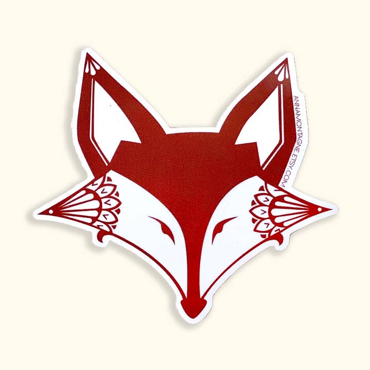 FOX STICKER for wholesale by Anna Montagne Studio