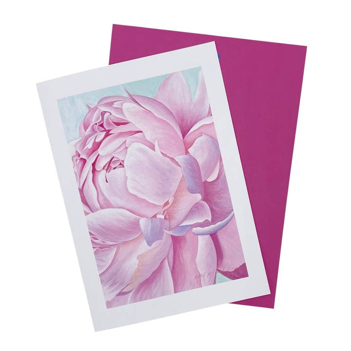 Carte de vœux vierge « Mrs. Franklin D. Roosevelt » de Paeonia pour la vente par Mary Michola Fibich Fine and Fiber Art