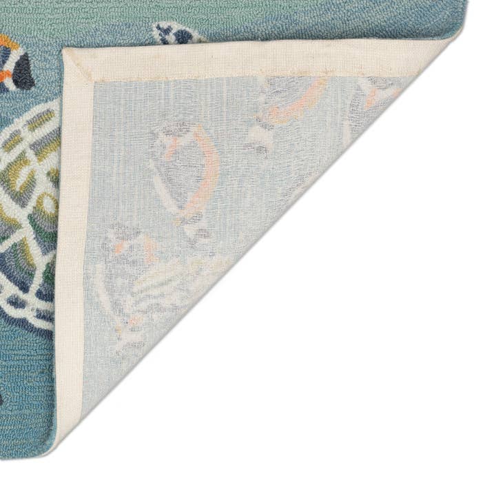 Ocean Liora Manne Frontporch Turtle n Fish Indoor/Outdoor Rug Ocn for wholesale on Faire4