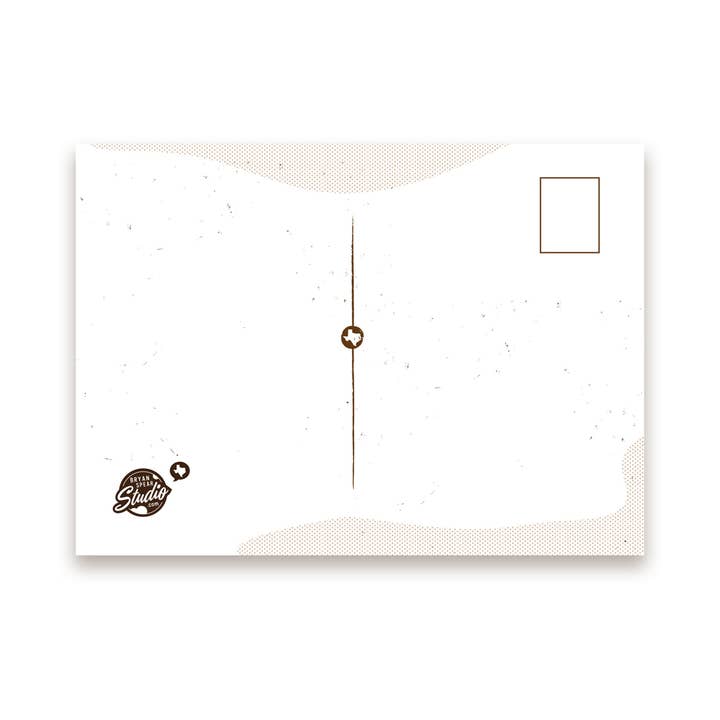 Bryan Spear Studio - Wholesale Postcard - Howdy from Texas Postcard2