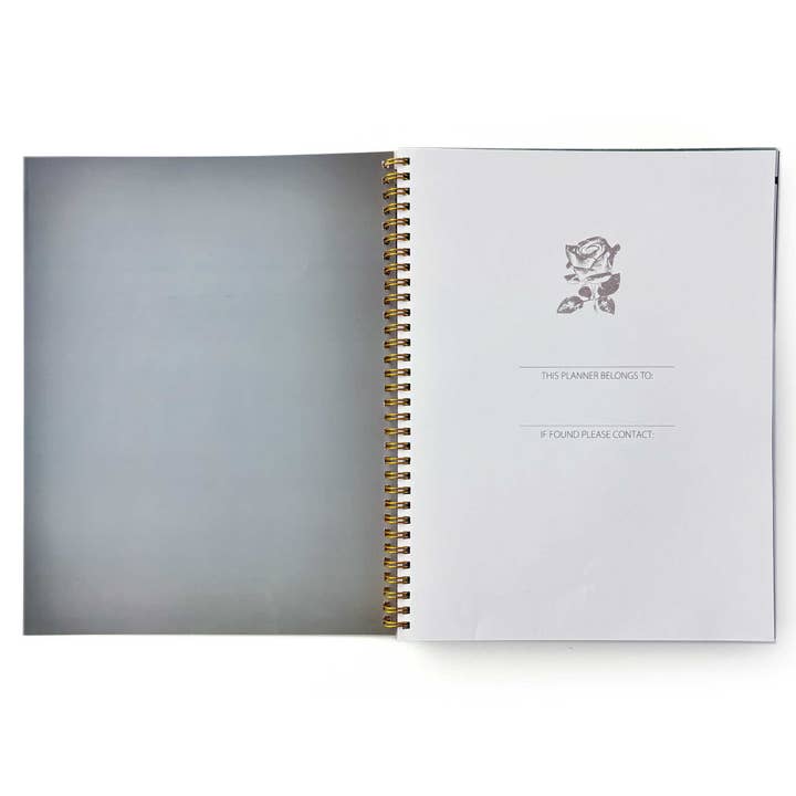 Paper House Productions - Wholesale Planner - Undated Planner - 12 Month - Books & Flowers1