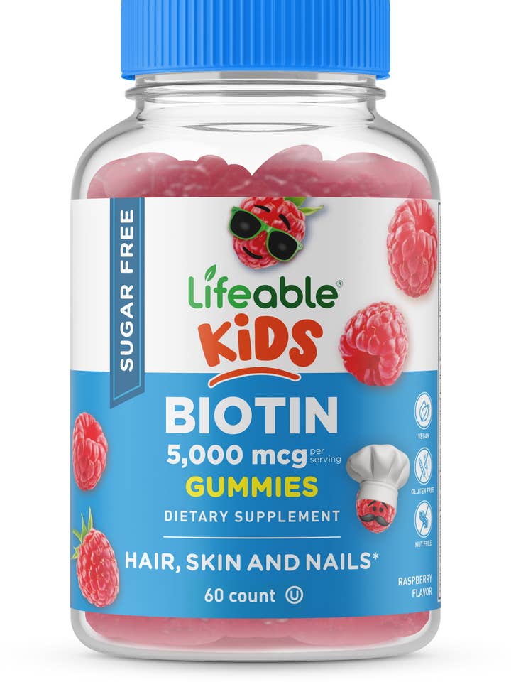 Lifeable Sugar Free Biotin for Kids 5,000 mcg Gummies for wholesale by Lifeable