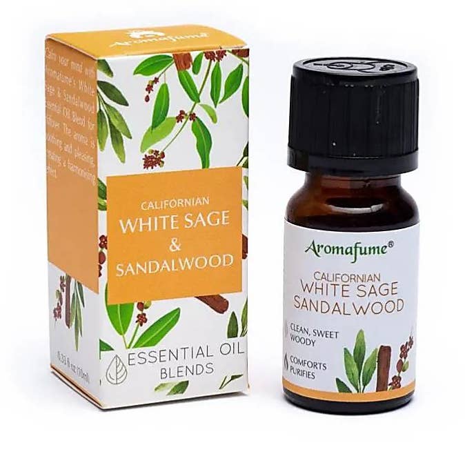 La Boîte à Cailloux - Vente Huile essentielle - Mélange huiles essentielles Sauge blanche /Bois de Santal 10ml0