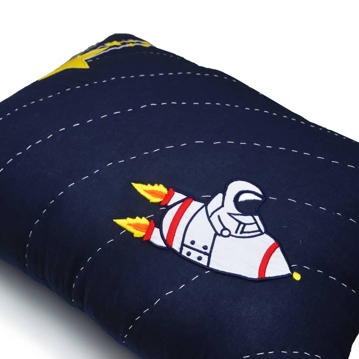 Amore Beauté - Venta al por mayor Edredones acolchados - Niños y bebés - Colcha espacial, colcha de astronauta, ropa de cama para niños pequeños con funda8
