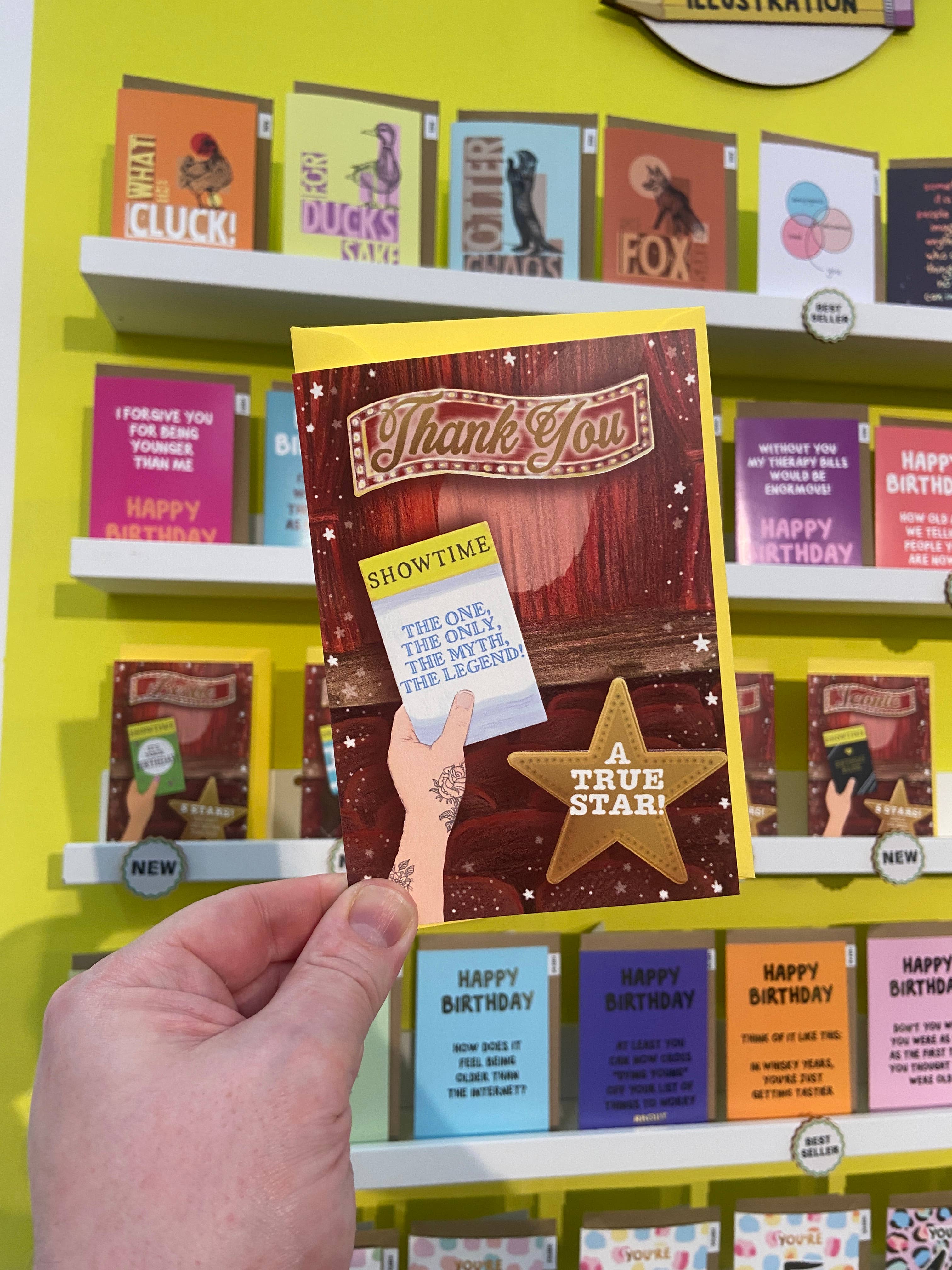 MarcoLooks – wholesale Thank you card – Thank You Card (Showtime Collection, at the Theatre) - A61