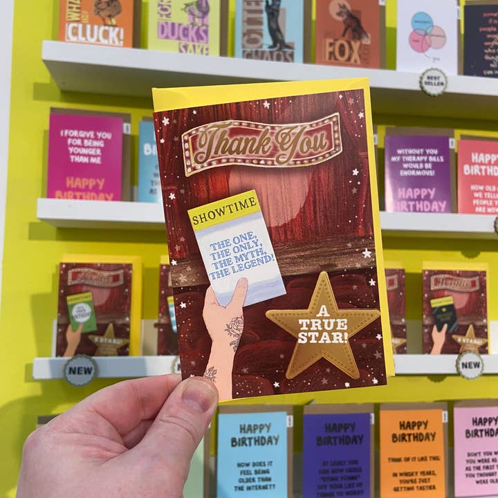 MarcoLooks – wholesale Thank you card – Thank You Card (Showtime Collection, at the Theatre) - A61