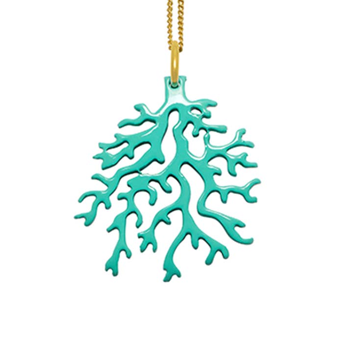 BRANCH JEWELLERY - Vendita all'ingrosso Collana con ciondolo/pendaglio - Collana pendente estiva in oro turchese corallo regalo per donne2