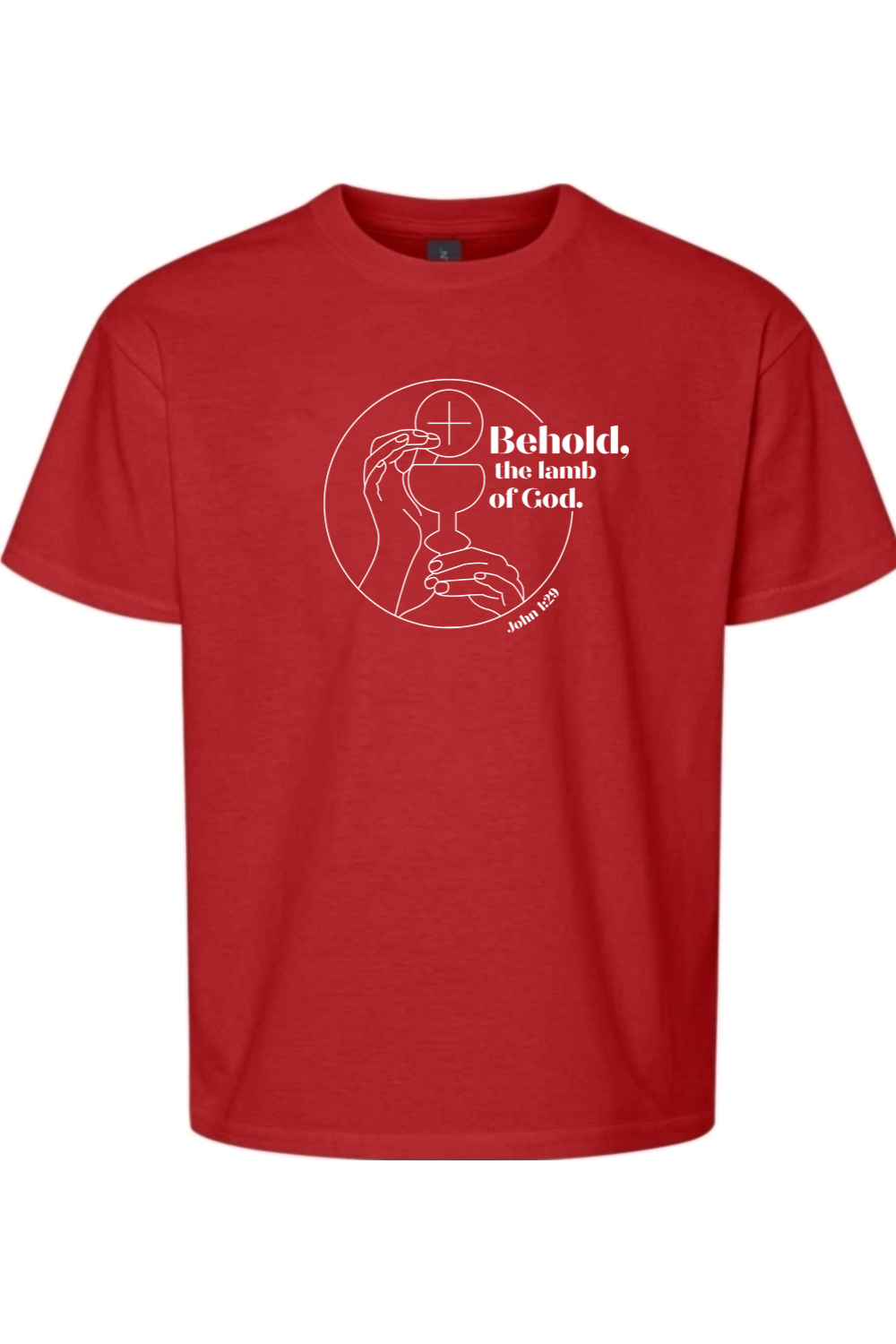 Sock Religious - Vente T-shirt sérigraphié – enfant - Voici l'Agneau de Dieu - Jean 1:29 T-shirt Jeunesse10
