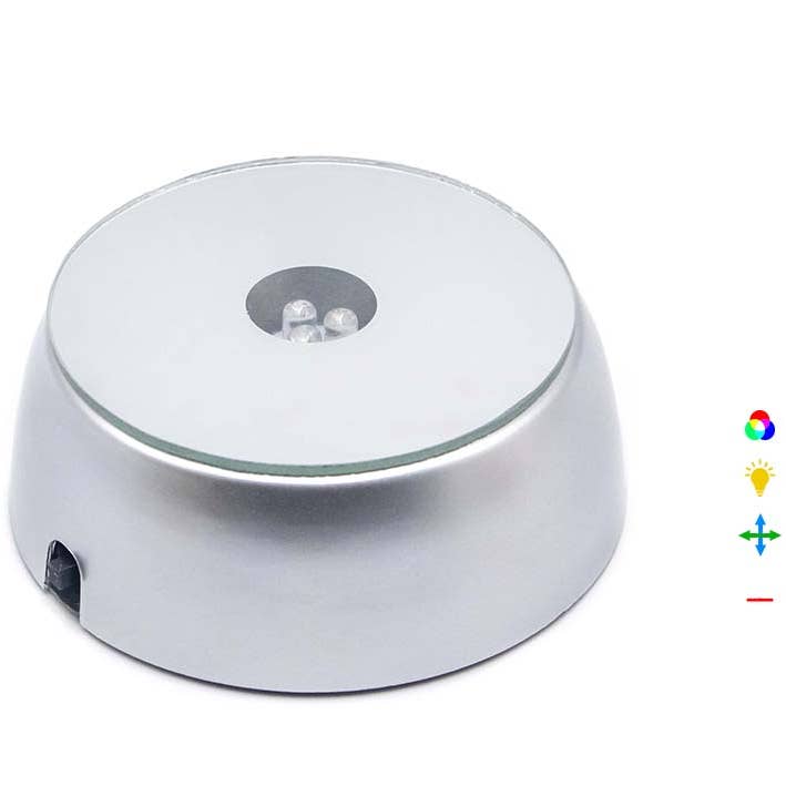 LED RGB Lichtbasis Batterien 7x7x3cm (3Stk) für den Großhandel von Esoterica Arte