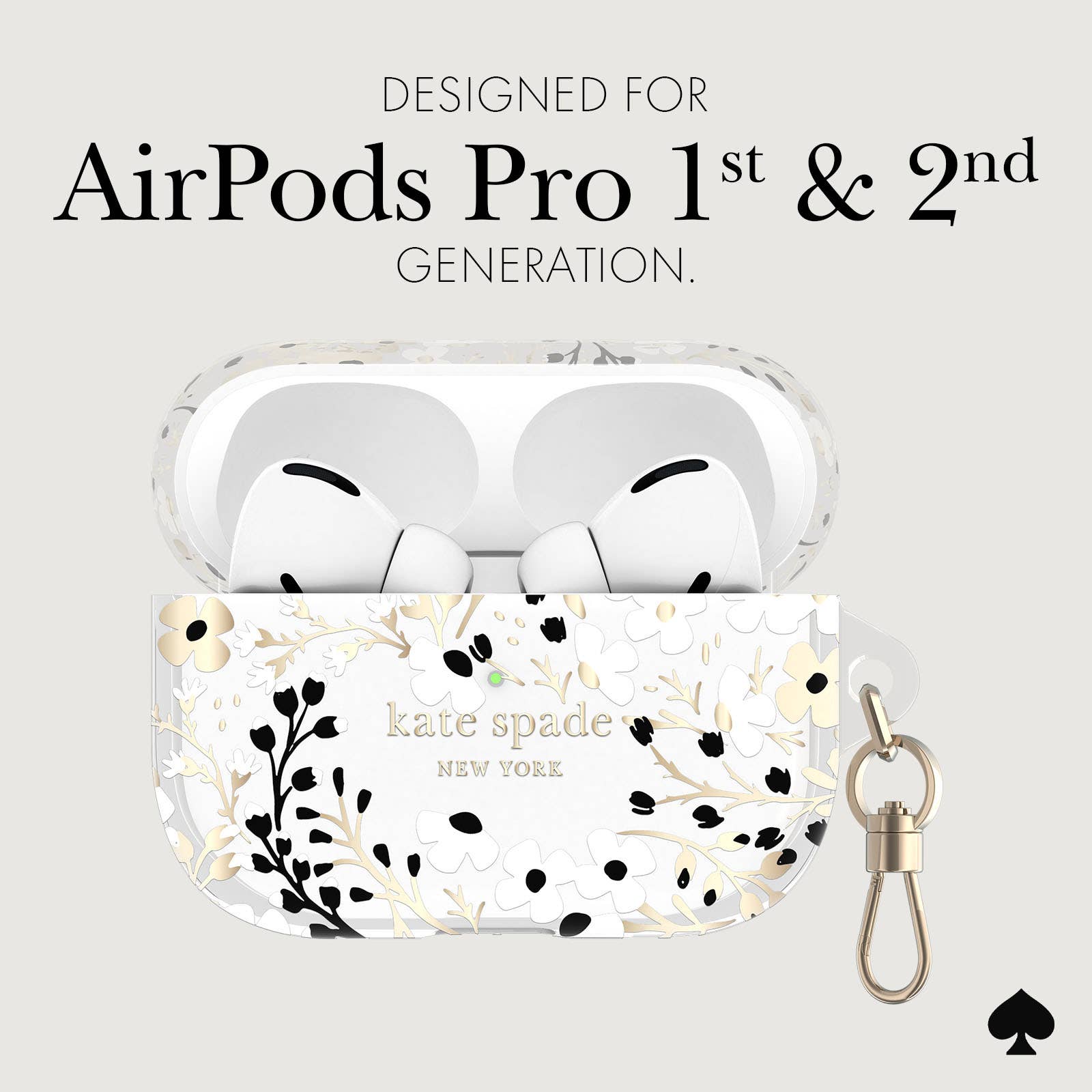 Case-Mate - Wholesale Earphone/Headphone Case - Women's - kate spade new york AirPods Pro Multi Floral Black & White1