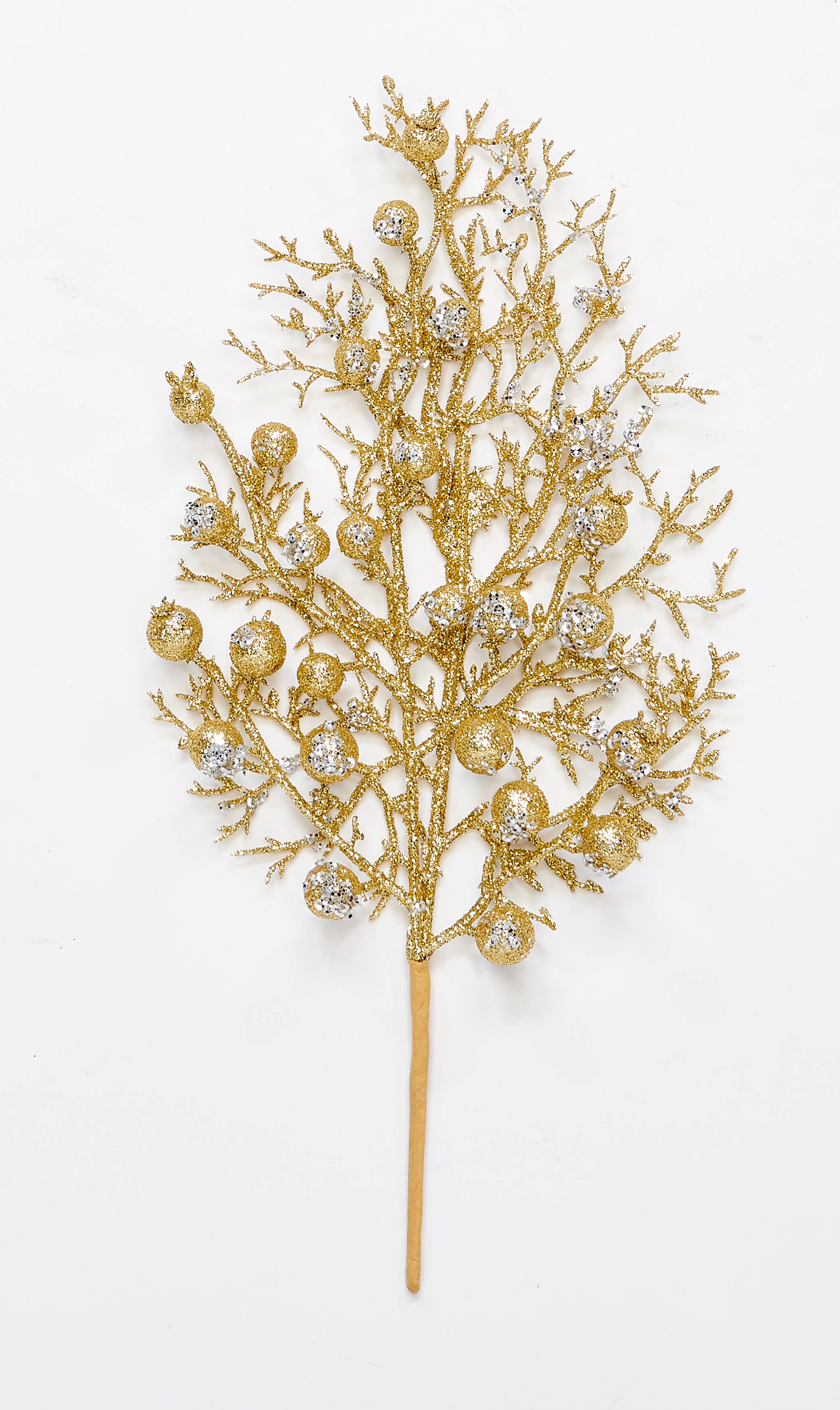 WORTH IMPORTS - Wholesale Christmas Decoration - 13" Glittered Berry Pick1