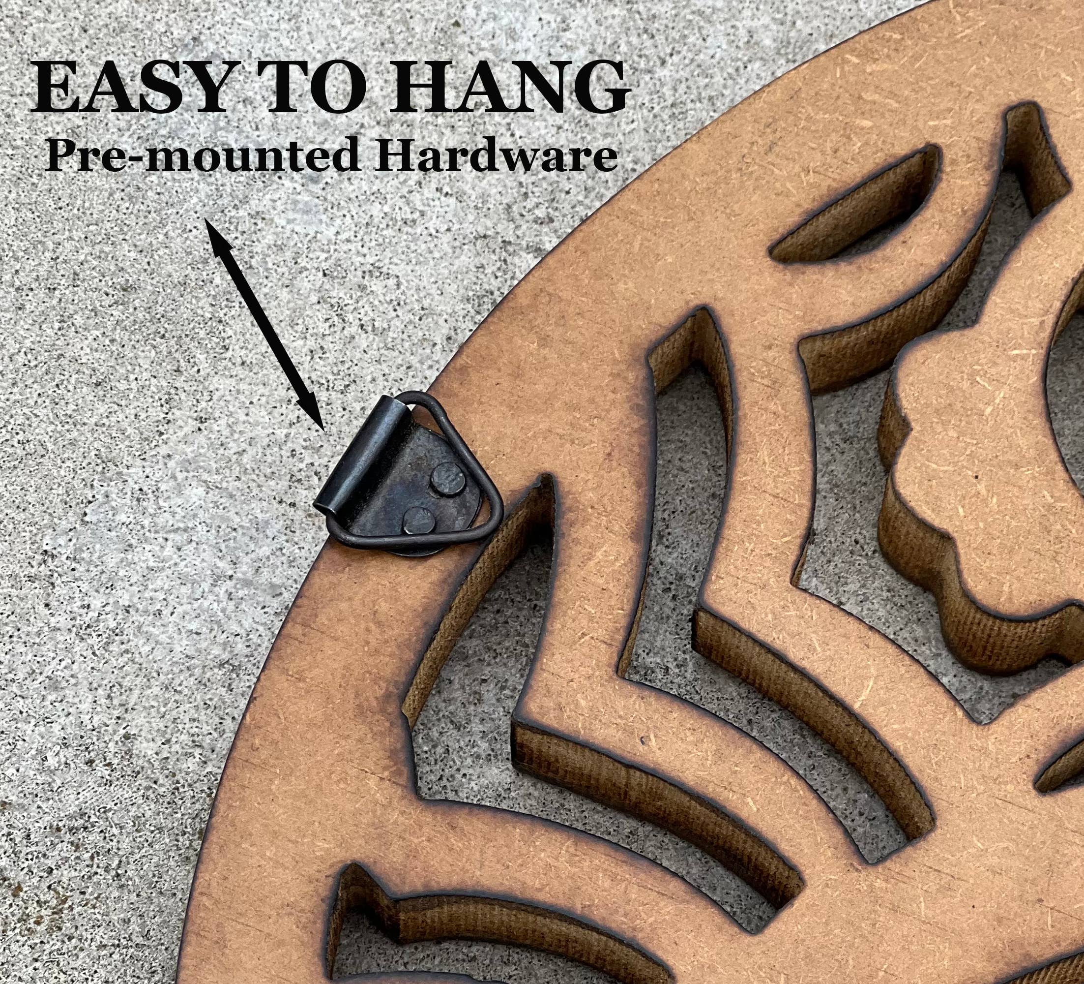 Lungta Imports - Wholesale Wall Accent - Handcrafted Wooden Celestial Star Moon Wall Décor Hanging4