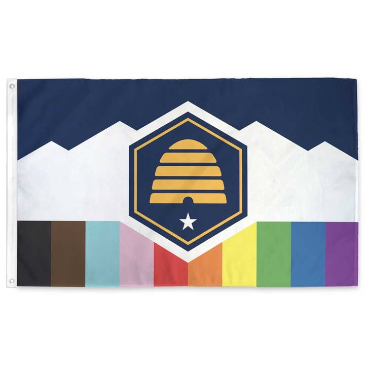 Flags For Good - Wholesale Flag - Utah Beehive LGBTQ+ Pride Flag