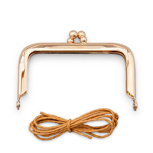 Zakka Workshop - Wholesale Clasp - Rose Gold Classic Coin Purse Clasp 1 ¾" X 3 ⅛" (#ZW6288)