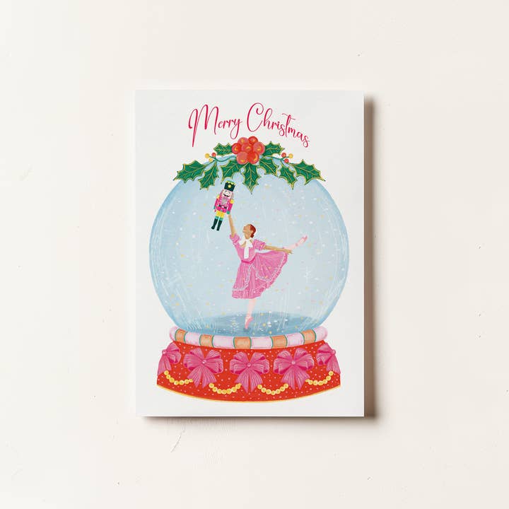 La Plante Carnivore - Wholesale Christmas card - Ballerina in a Snow Globe Card0