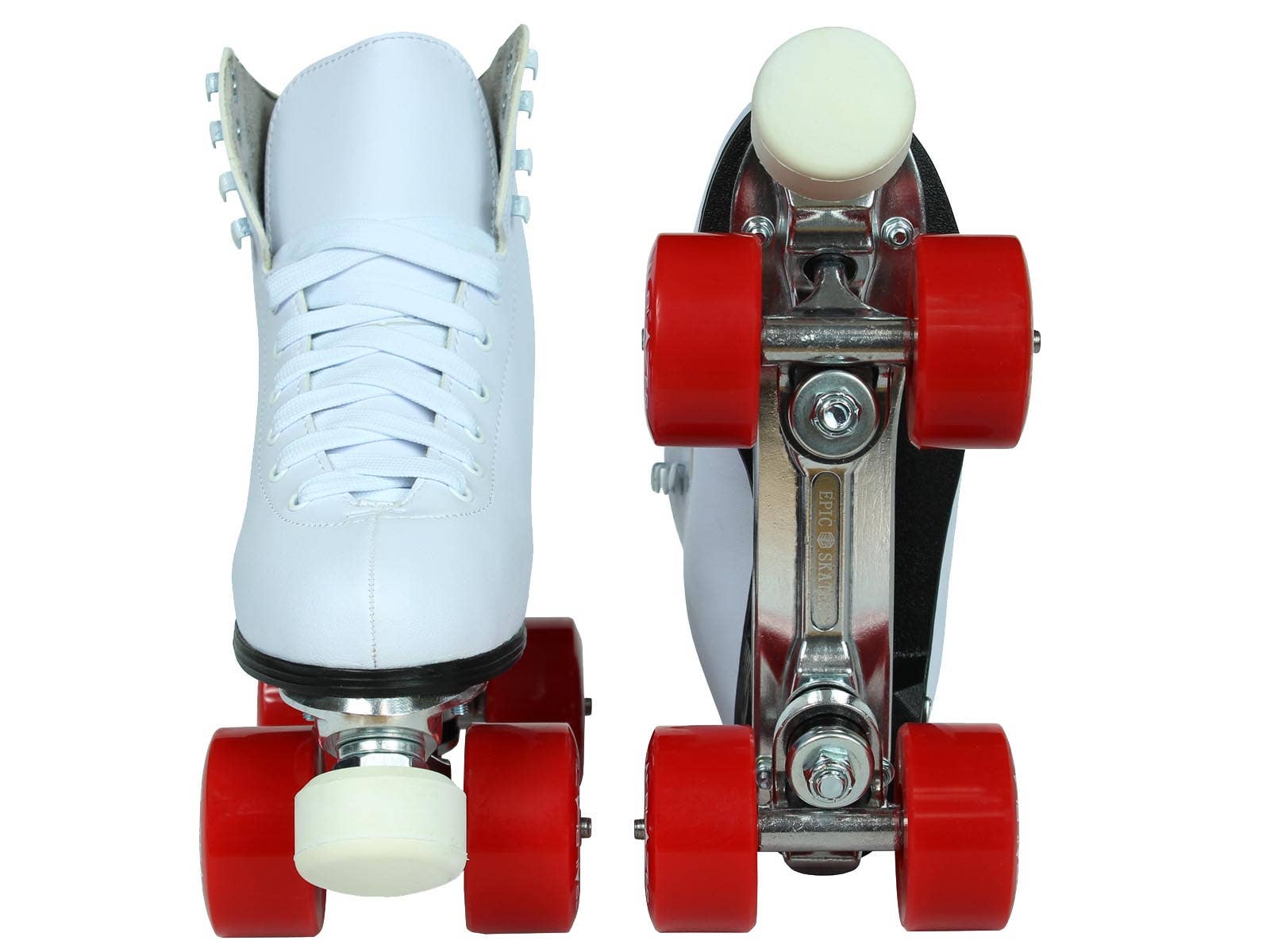 Epic Skates - Wholesale Sporting Accessories - Epic Classic White & Red Quad Roller Skates5