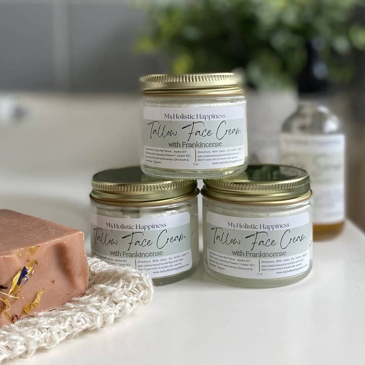 My Holistic Happiness - Wholesale Anti-Aging Moisturizer - Tallow Frankincense Face Cream | Anti-Aging Face Cream1