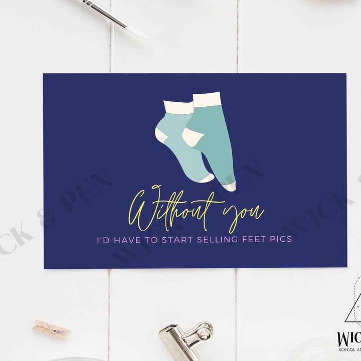 Sælger Feet Pics Postkort for engroshandel hos WICK & PEN