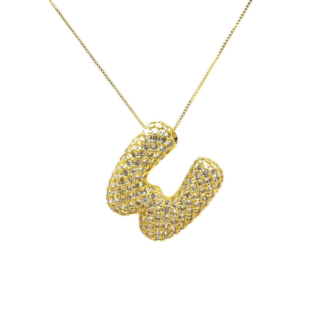 Savvy Bling - Wholesale Pendant/Charm Necklace - Initial Bubble Hailey Necklace22