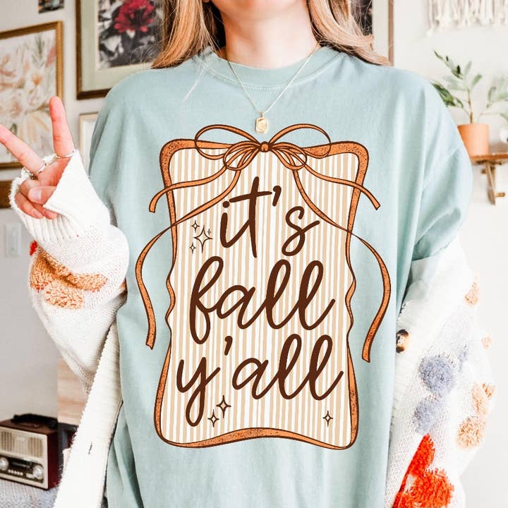 It's Fall Ya'll Graphic Apparel for wholesale by Kindred Flame Outfitters