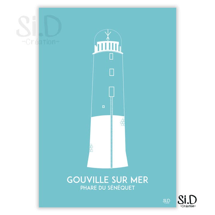 Affiche van de vuurtoren van Sénéquet - Gou voor wholesale door Si.D