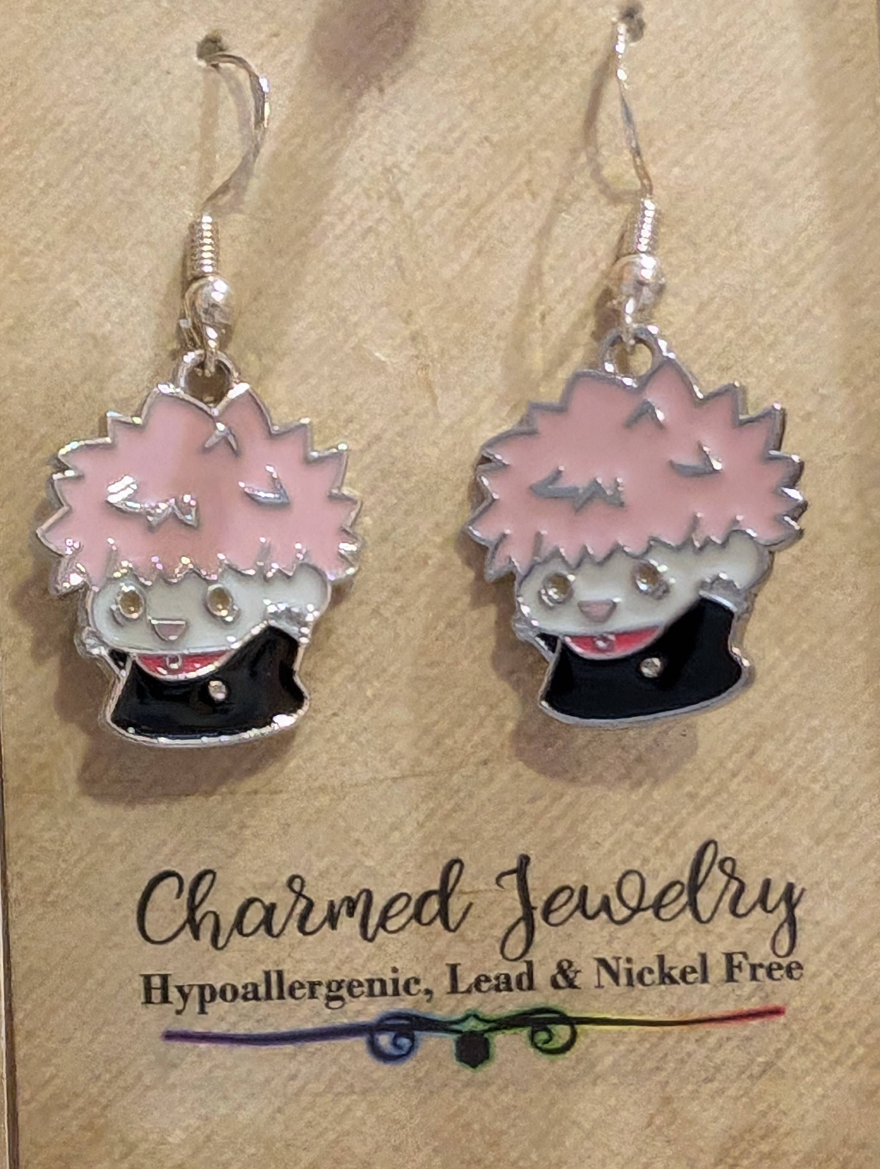 Con-Quest Crafts - Wholesale Jewelry Set - Shounen Anime Inspired Earrings, Necklaces & Zipper Pulls 32