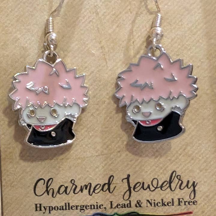 Con-Quest Crafts - Wholesale Jewelry Set - Shounen Anime Inspired Earrings, Necklaces & Zipper Pulls 32