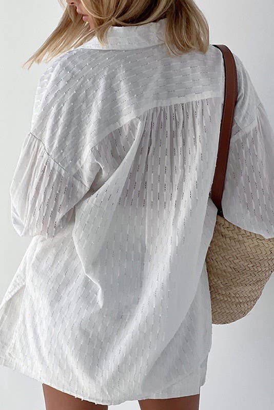 Miss Sparkling – wholesale Set med topp och shorts – Dam – Set med två delar: shorts och långärmad blus med knappar1