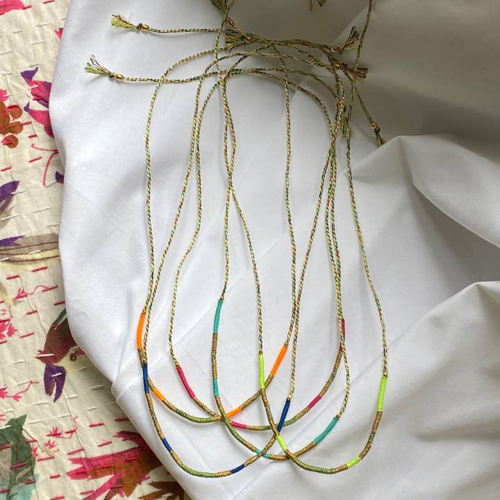 Sophie Deschamps Bijoux - Wholesale Woven/Braided Bracelet - Sukh lucky charm cord bracelet