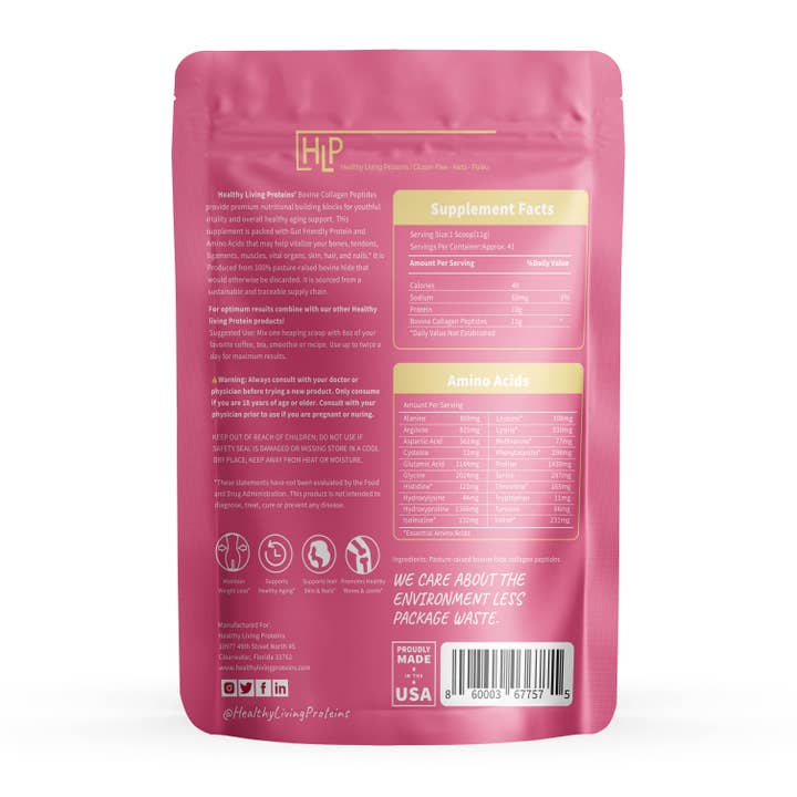 Bovin 10 oz. pour la vente par Healthy Living Proteins LLC