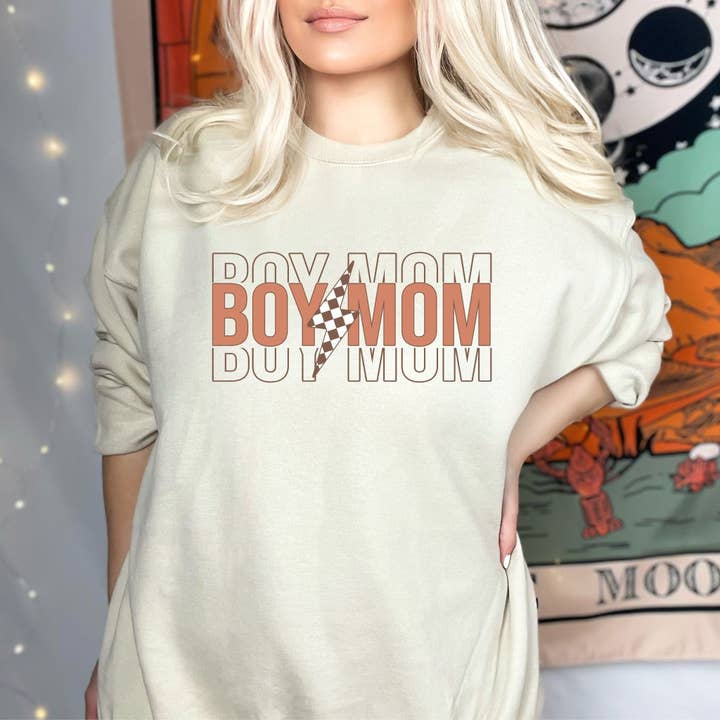DTF TRANSFER - 3921 Boy Mom for wholesale by dBoldTees & DTF Transfers