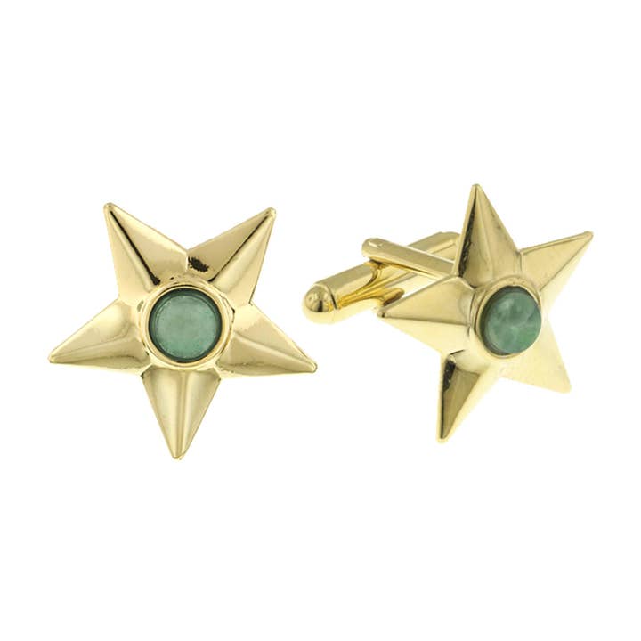 1928 Jewelry Gemstone Star Cufflinks for wholesale by 1928 Jewelry