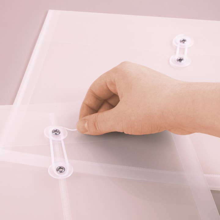 BAZIC Products - Wholesale Envelopes - String Envelope Letter Size Clear Top/Side Loading (2/Pack)5