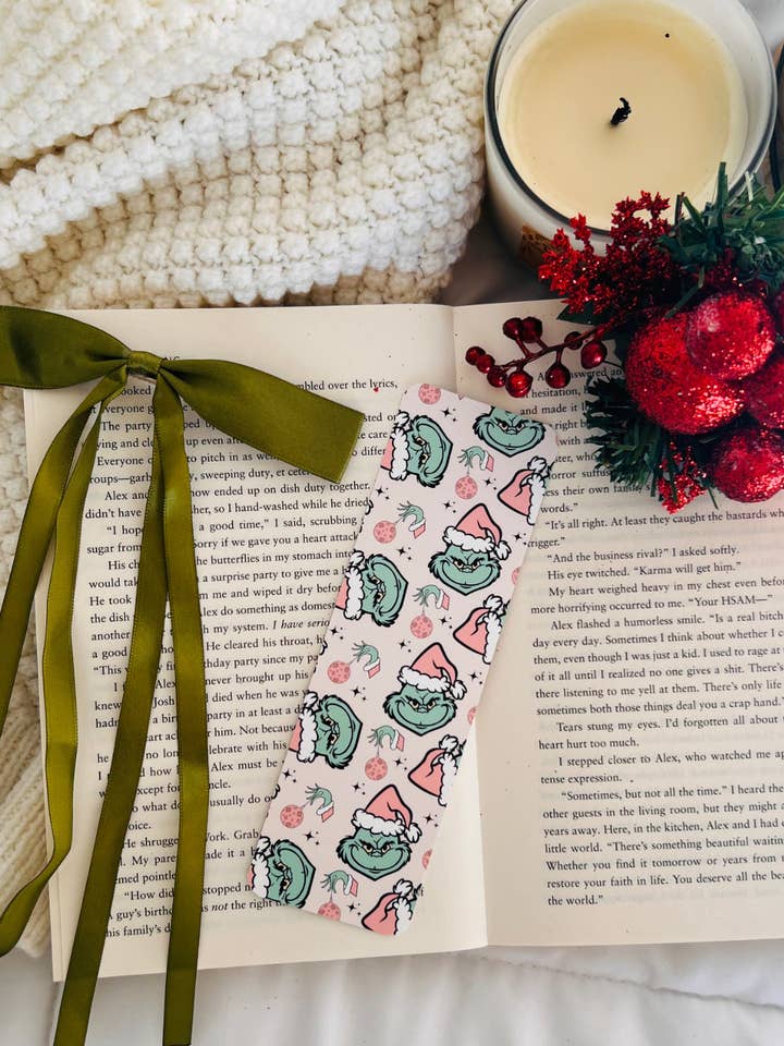 Grinch Print Bookmark for wholesale by AK Stationery Boutique