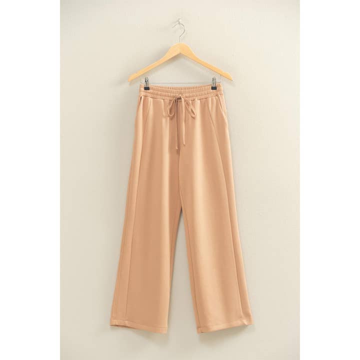 Double Zero - Wholesale Lounge Sweatpants/Joggers - Women's - Double Knit High-Waist Wide-Leg Drawstring Sweatpants24