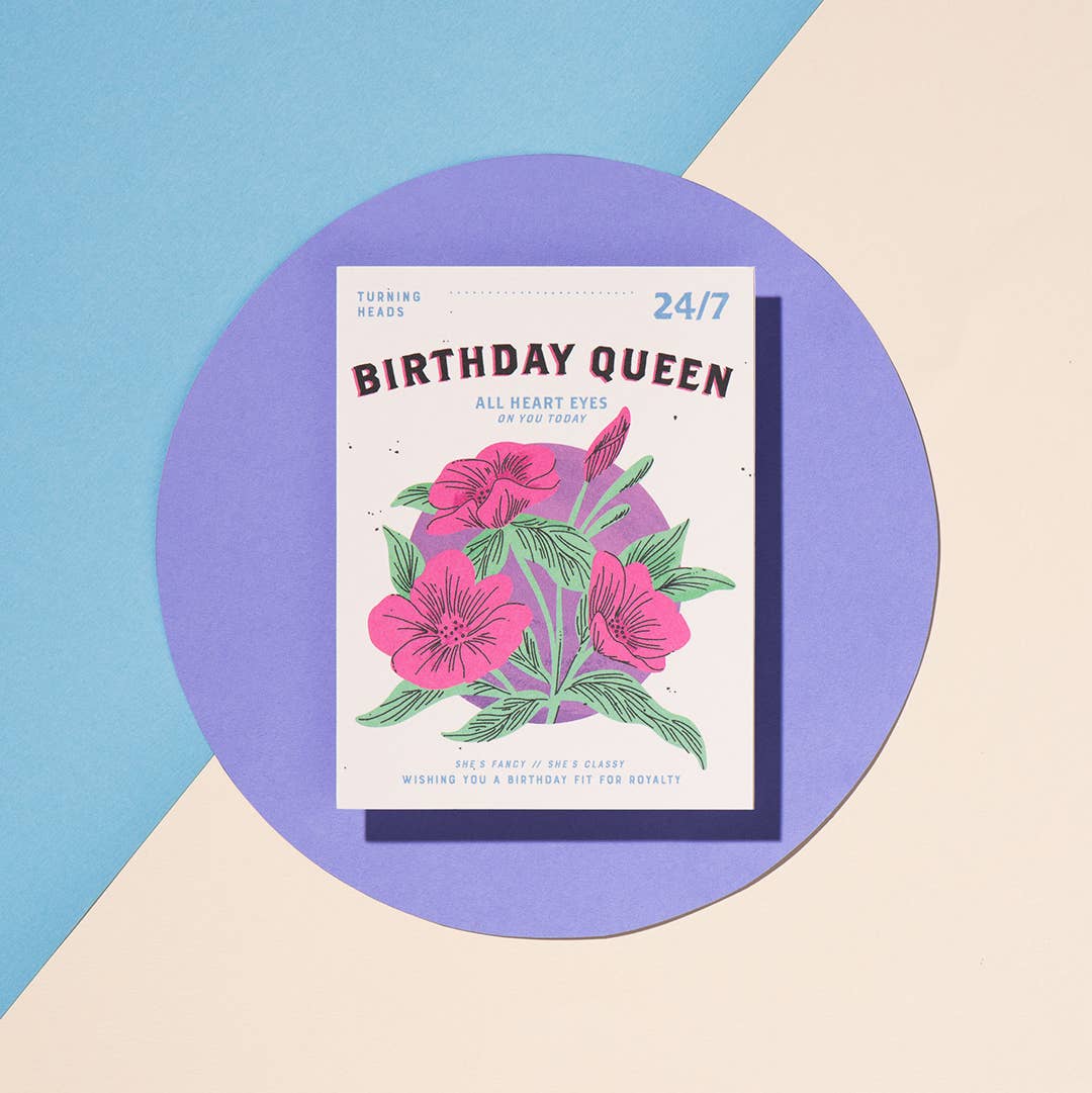 Red Cap Cards - Wholesale Birthday Card - Birthday Queen birthday greeting card1