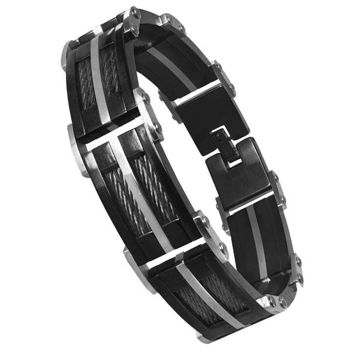 Stainless Steel Fancy Bracelet for wholesale by AAB Style Inc.