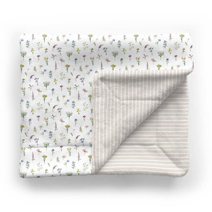 Minky tæppe til børn | Meadow Floral for engroshandel hos Audrey & Bear