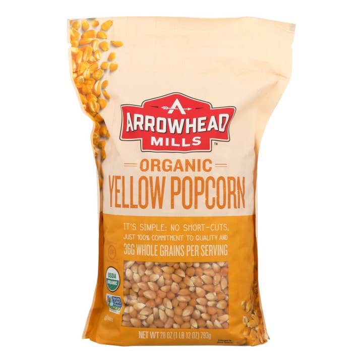 Arrowhead Mills Organic Yellow Popcorn, 6-Pack, 28 Oz for wholesale by Everyday Supply Co